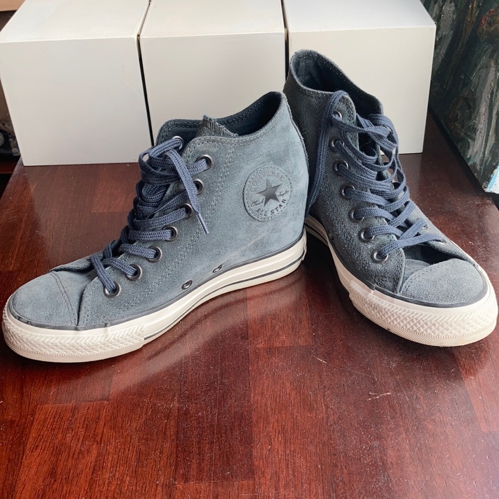 Suede Converse Chuck Taylor Wedge